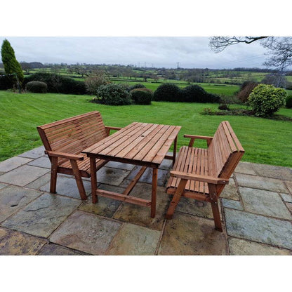 Swedish Redwood Garden Furniture Set by Croft - 6 Seats