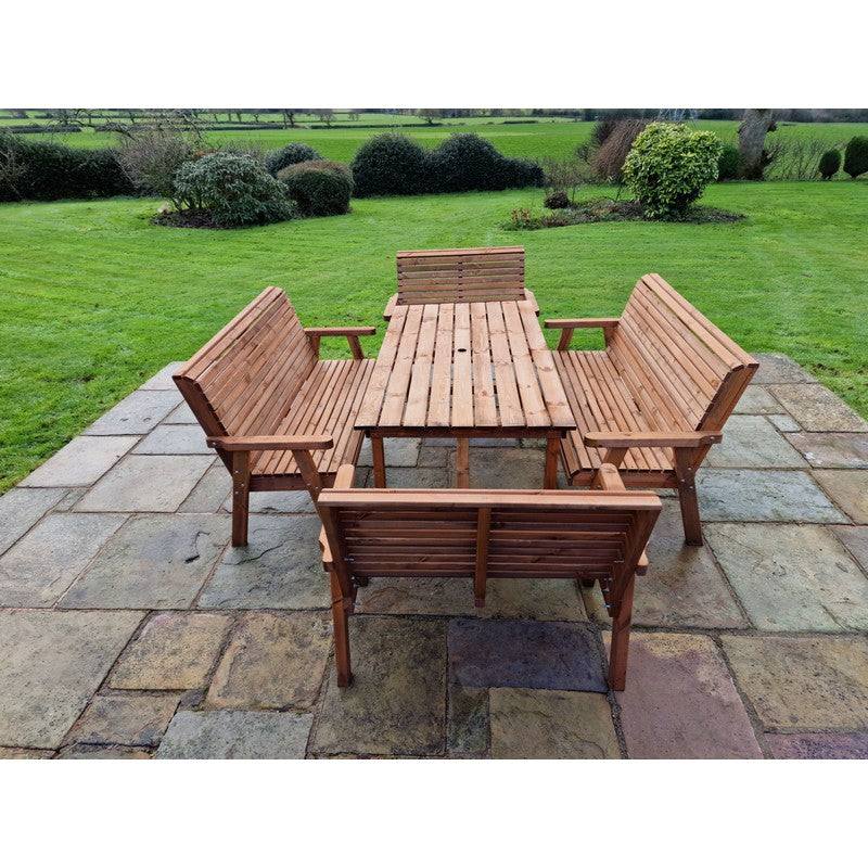 Swedish Redwood Garden Furniture Set by Croft - 10 Seats