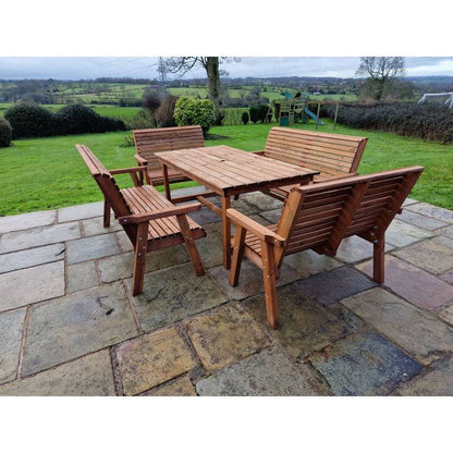 Swedish Redwood Garden Furniture Set by Croft - 10 Seats