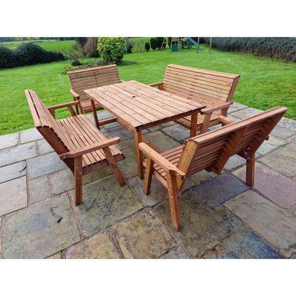 Swedish Redwood Garden Furniture Set by Croft - 10 Seats
