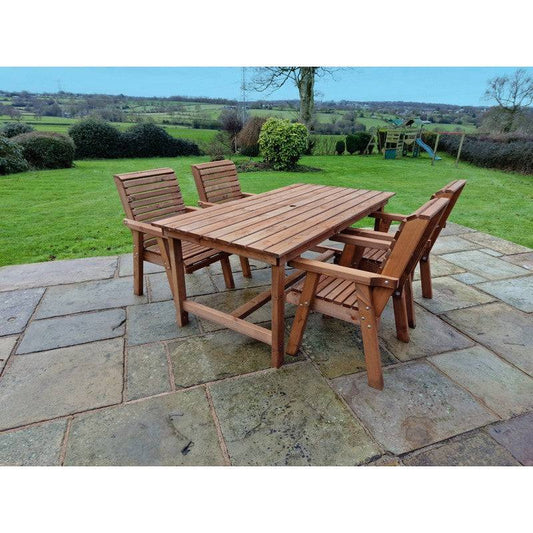Swedish Redwood Garden Furniture Set by Croft - 4 Seat