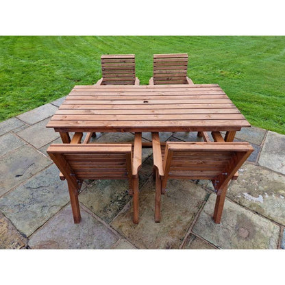 Swedish Redwood Garden Furniture Set by Croft - 4 Seat