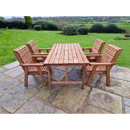 Swedish Redwood Garden Furniture Set by Croft - 4 Seat