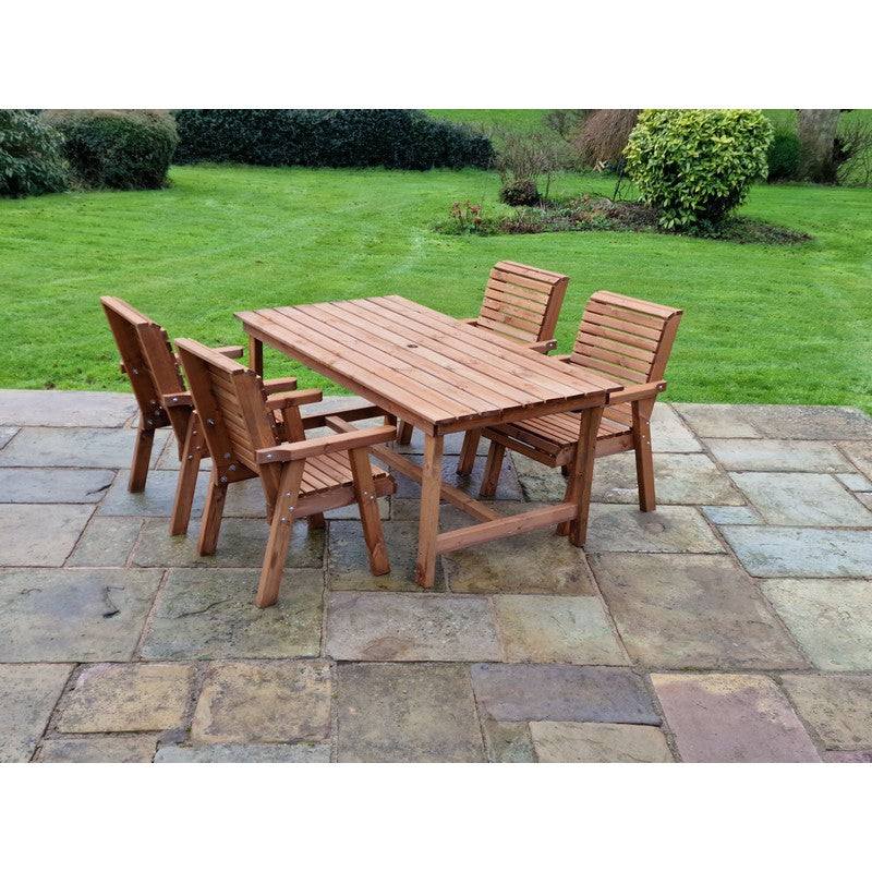 Swedish Redwood Garden Furniture Set by Croft - 4 Seat