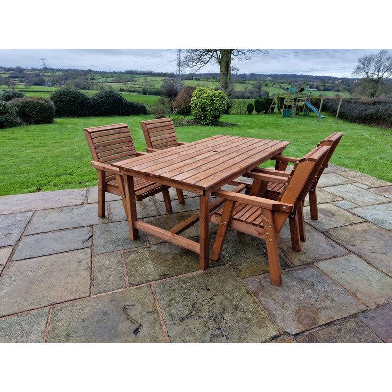 Swedish Redwood Garden Furniture Set by Croft - 4 Seat