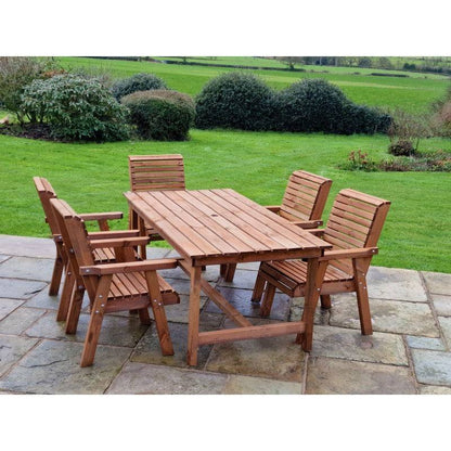 Swedish Redwood Garden Furniture Set by Croft - 5 Seats