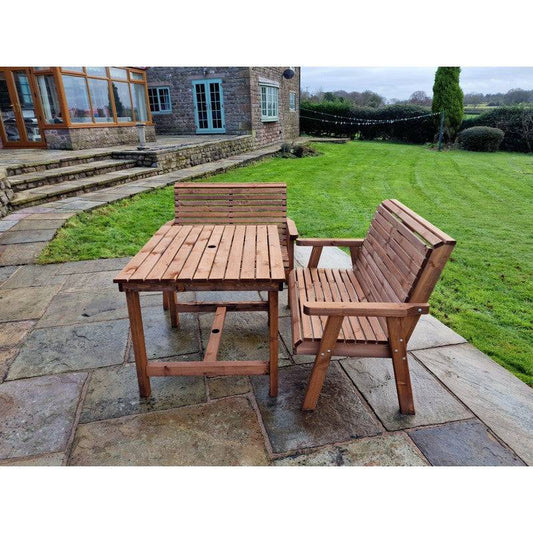 Swedish Redwood Garden Furniture Set by Croft - 4 Seats
