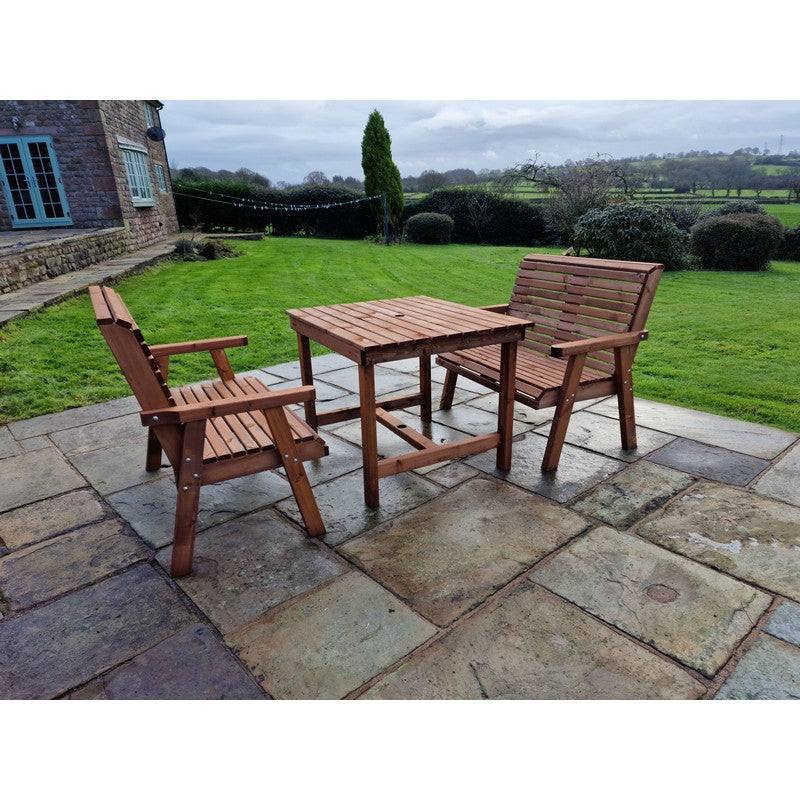 Swedish Redwood Garden Furniture Set by Croft - 4 Seats