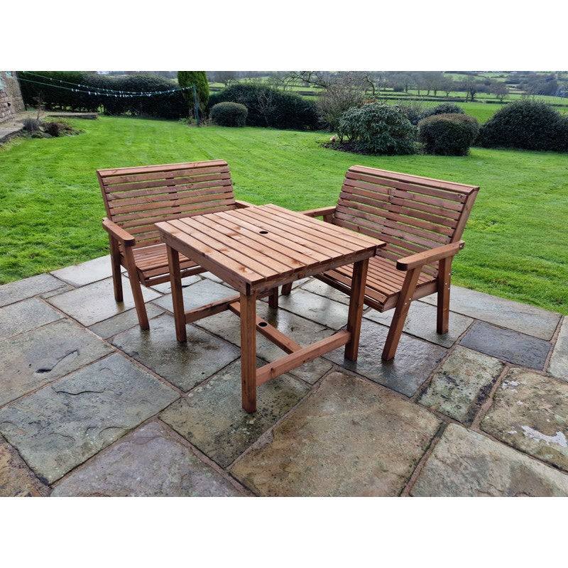 Swedish Redwood Garden Furniture Set by Croft - 4 Seats