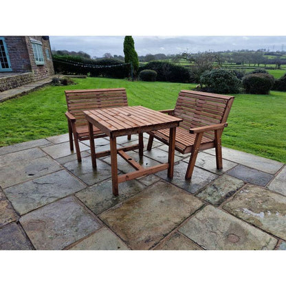 Swedish Redwood Garden Furniture Set by Croft - 4 Seats
