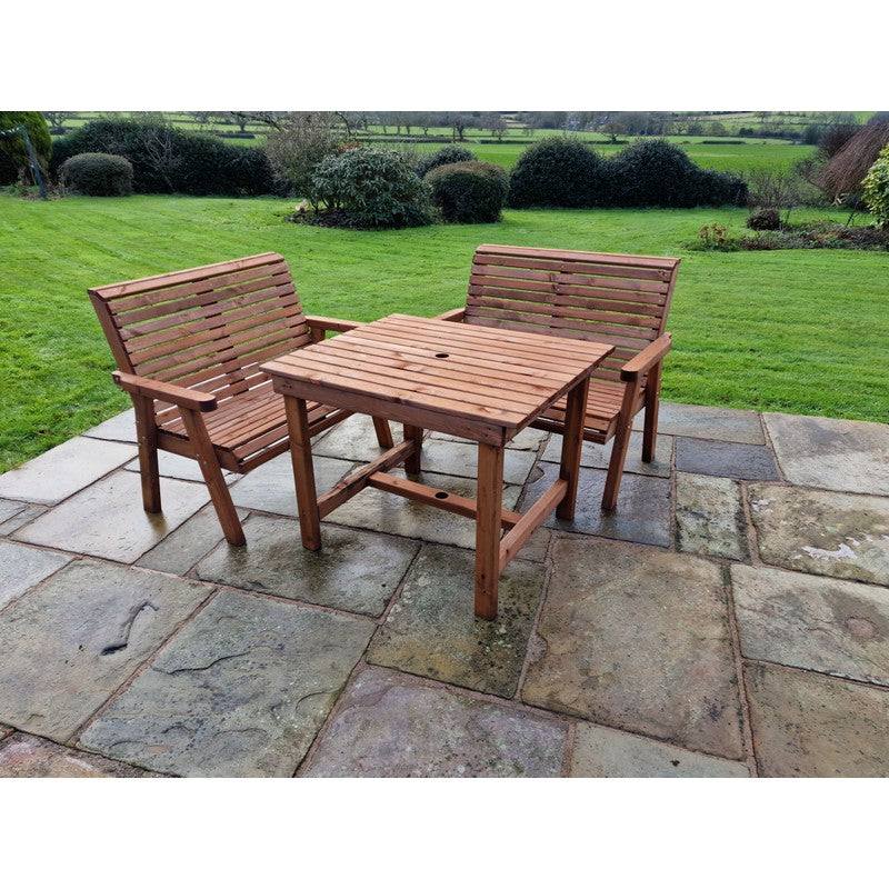 Swedish Redwood Garden Furniture Set by Croft - 4 Seats