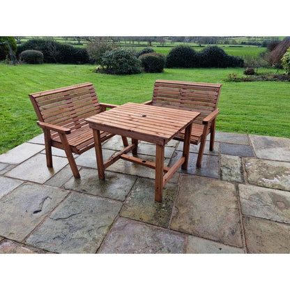 Swedish Redwood Garden Furniture Set by Croft - 4 Seats
