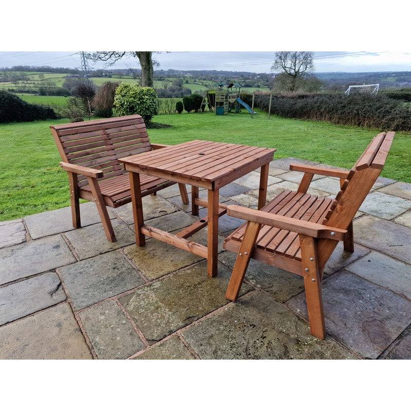 Swedish Redwood Garden Furniture Set by Croft - 4 Seats