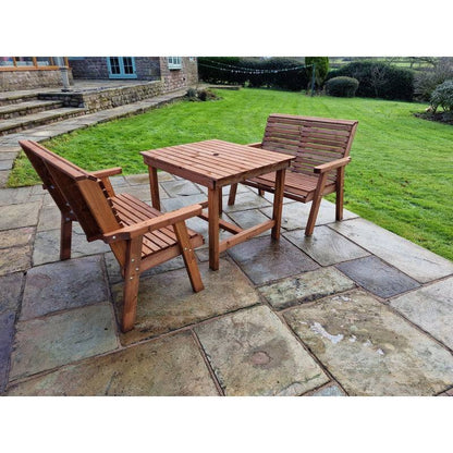 Swedish Redwood Garden Furniture Set by Croft - 4 Seats