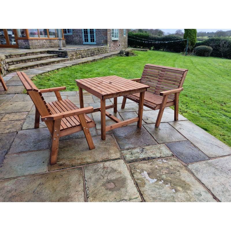 Swedish Redwood Garden Furniture Set by Croft - 4 Seats