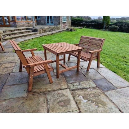 Swedish Redwood Garden Furniture Set by Croft - 4 Seats