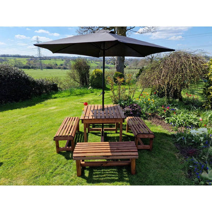 Valley Garden Bench by Churnet Valley - 8 Seats - VT115