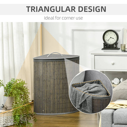 Bamboo Laundry Basket With Lid