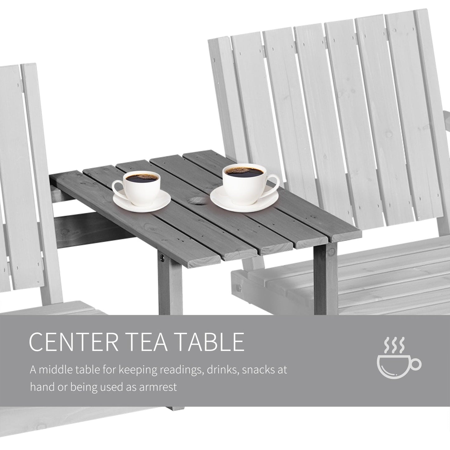 2 Seater Garden Bench Antique Loveseat for Yard