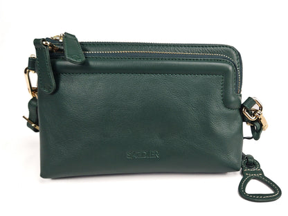 Heather Leather Clutch & Crossbody Bag - Handmade by Saddler  – Versatile & Compact