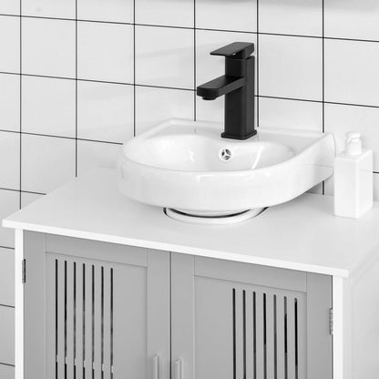 kleankin Modern Under Sink Cabinet with 2 Doors