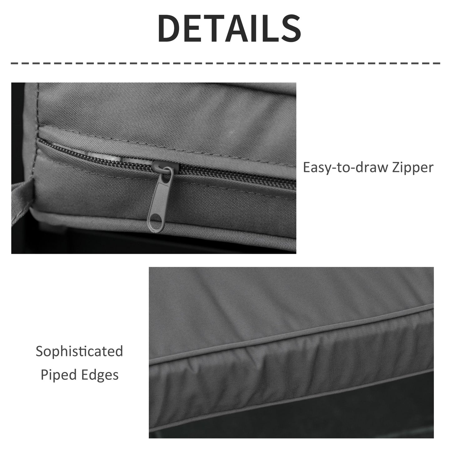 Garden Bench Cushion 2 Seater Seat Pad for Patio Indoor & Outdoor Use