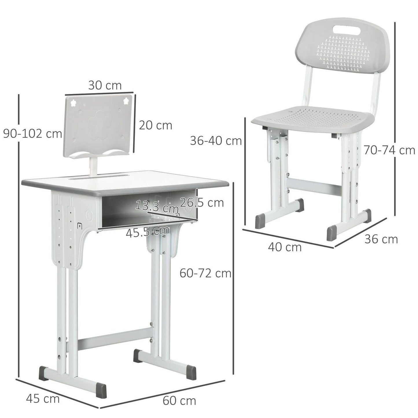 Kids Adjustable Desk and Chair Set