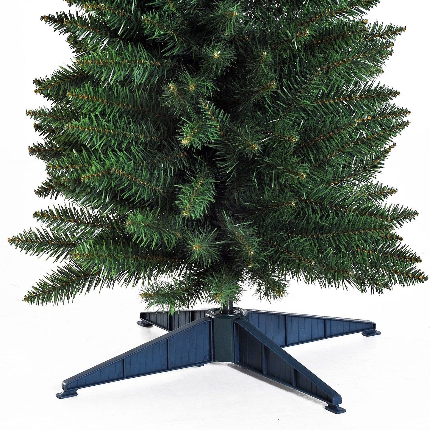 6FT Artificial Pine Pencil Slim Tall Christmas Tree with 390 Branch Tips Xmas Holiday Décor with Stand Green