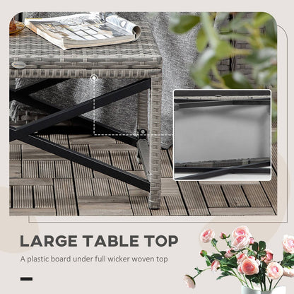 PE Wicker Outdoor Coffee Table