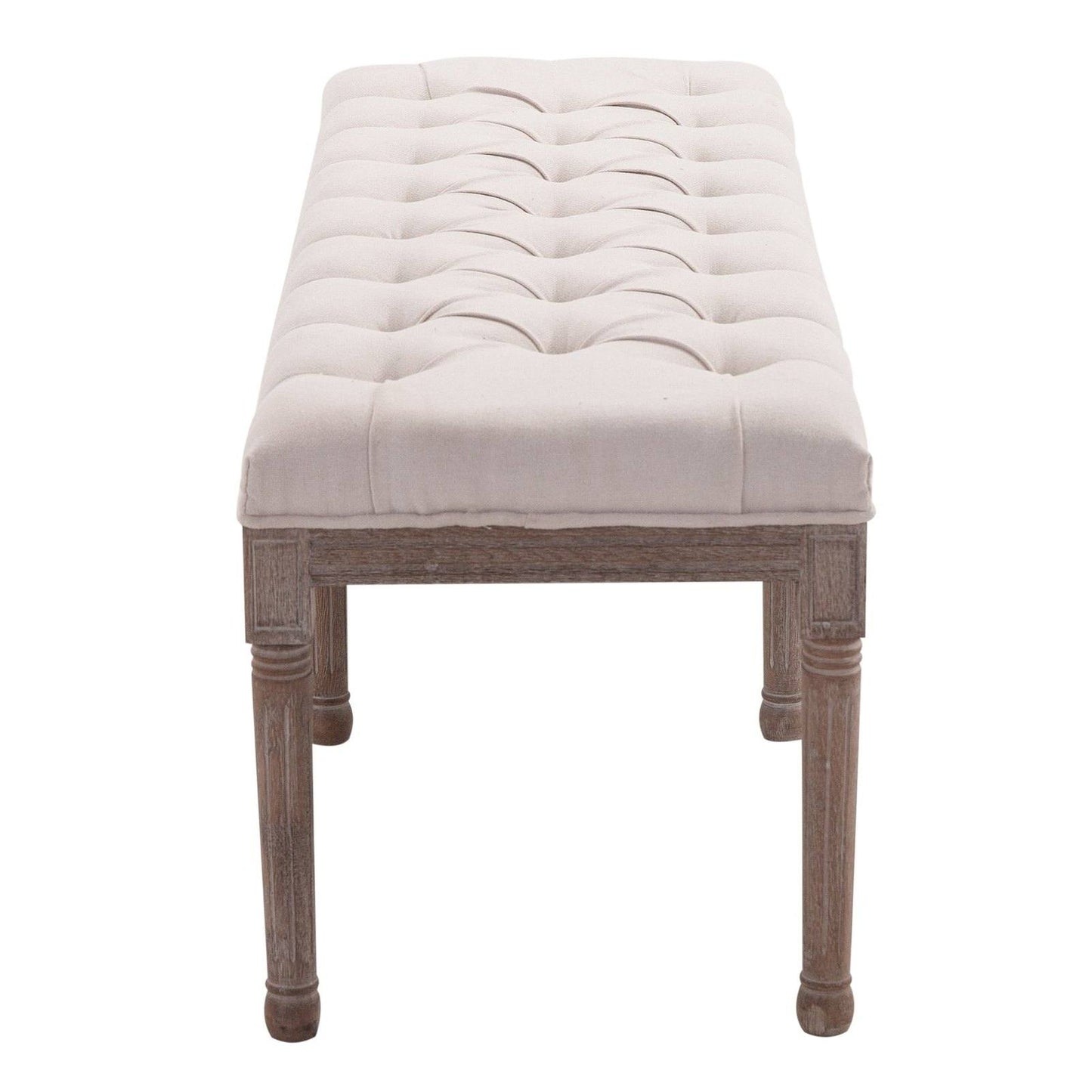 Longline Vintage Ottoman Bench With Wooden Frame