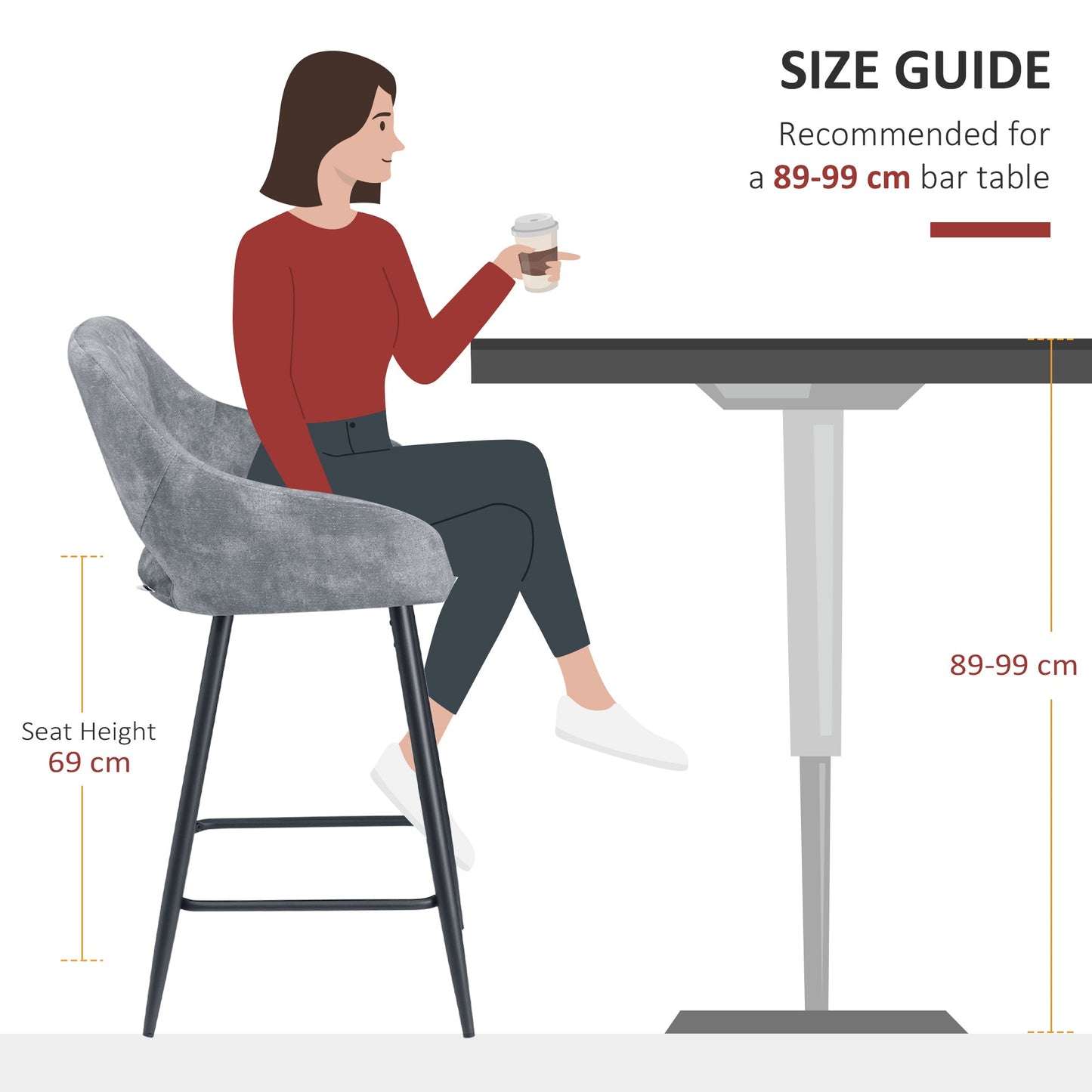 Bar Stools Set of 2