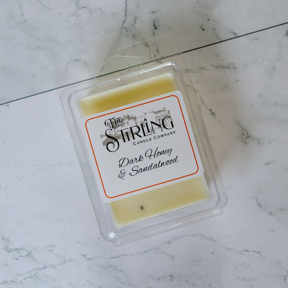 Dark Honey & Sandalwood - Wax Melt Clamshell