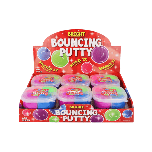 Wholesale 4 In 1 Multicoloured Bouncing Putty Tub - (CDU of 12)