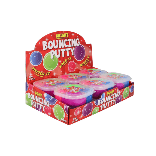 Wholesale 4 In 1 Multicoloured Bouncing Putty Tub - (CDU of 12)
