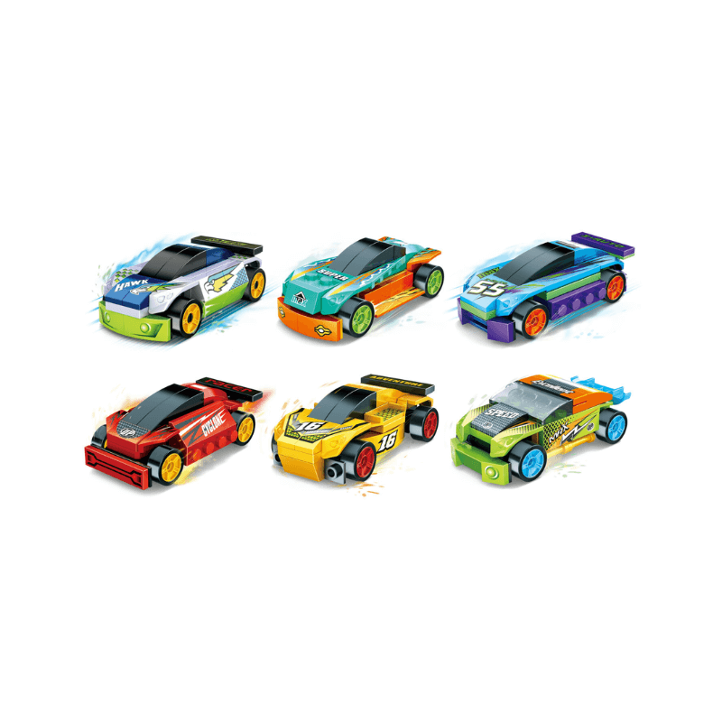 Wholesale Build Your Own Racing Sports Car Block Kit - (CDU of 12)