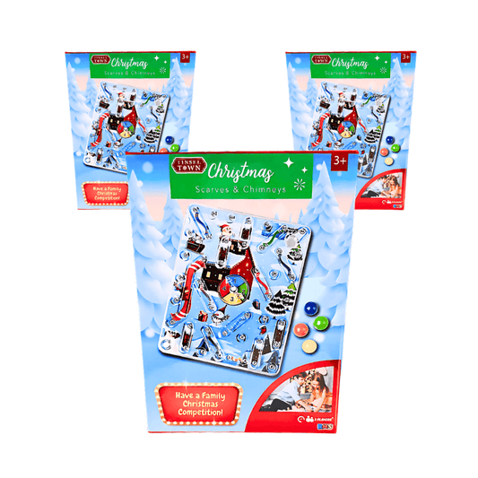 Wholesale Christmas Scarves & Chimneys Family Board Game - (Case of 12)