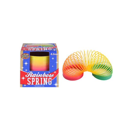 Wholesale Classic Rainbow Coloured Slinky Spring - (CDU of 12)