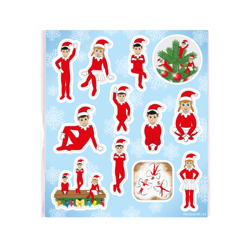 Wholesale Elfin Around Christmas Sticker Sheet - (CDU of 120)