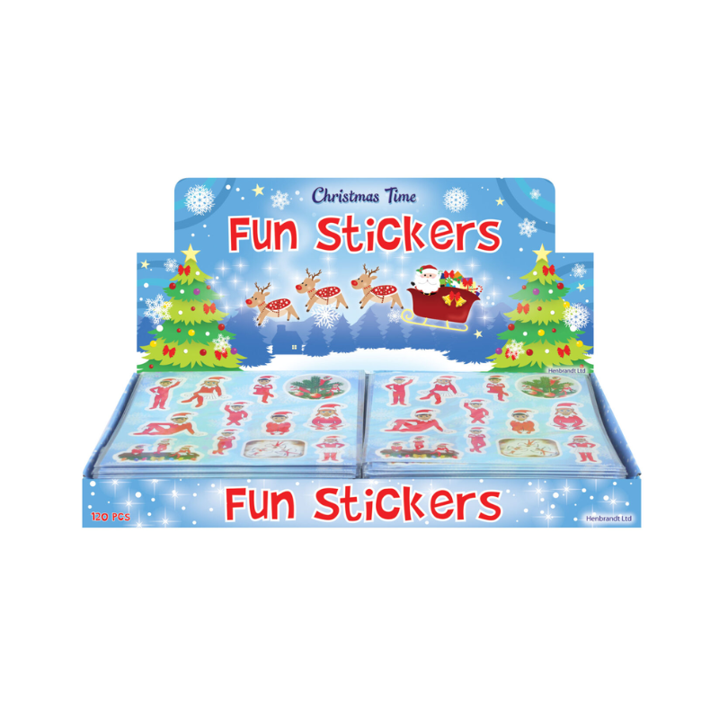 Wholesale Elfin Around Christmas Sticker Sheet - (CDU of 120)