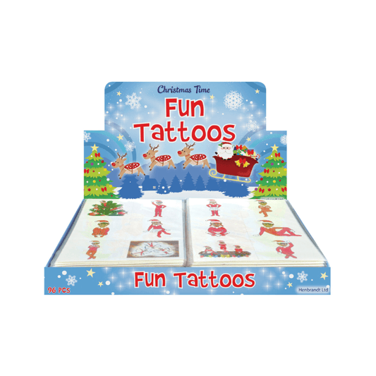 Wholesale Elfin Around Christmas Temporary Tattoos - (CDU of 96)