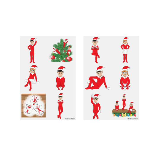 Wholesale Elfin Around Christmas Temporary Tattoos - (CDU of 96)