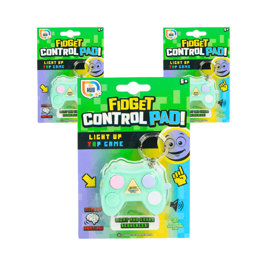 Wholesale Fidget Control Pad Key Ring - (Case of 12)