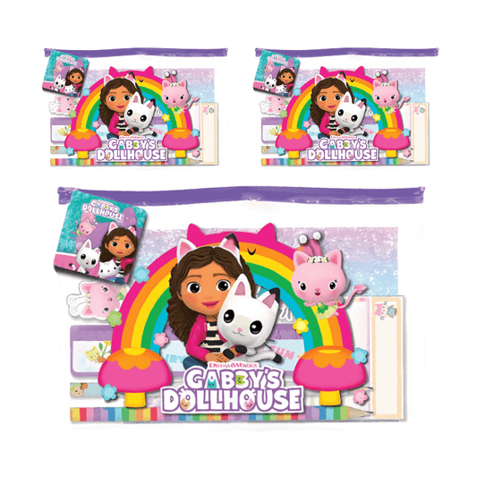 Wholesale Gabby's Dollhouse Pencil Case Set - (Case of 12)