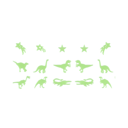 Wholesale Glow In The Dark Dinosaur Stickers - (CDU of 24)