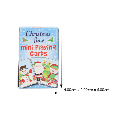 Wholesale Mini Christmas Playing Cards - (CDU of 24)