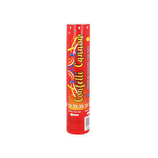Wholesale Party Time Multicolour Paper Confetti Shooter 20cm - (CDU of 24)