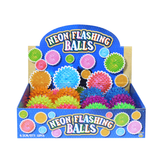 Wholesale Sensory Spikey Ball With Flashing Light - (CDU of 12)