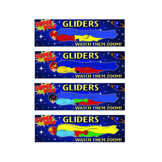 Wholesale Superhero Gliders - (CDU of 48)