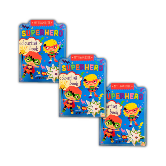 Wholesale Superhero Sticker Colouring Book - (Case of 20)