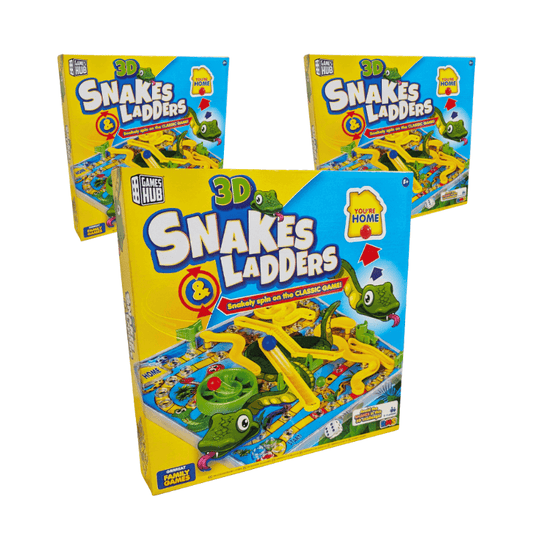 Wholesale 3D Snakes & Ladders Board Game - (Case of 12)